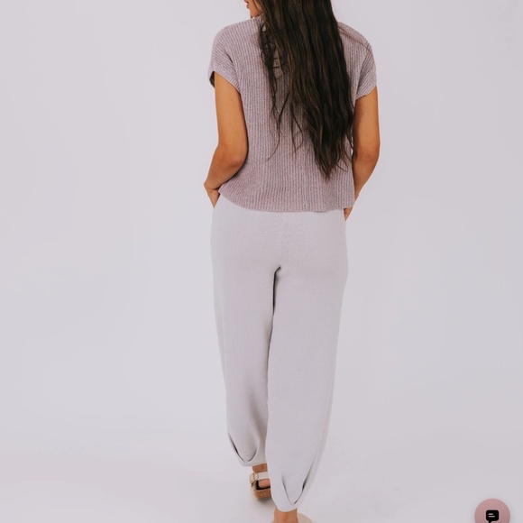 Free People Freya Sweater Set in Oatmeal/ Bone Combo Sz M NWT $128R - Picture 9 of 11